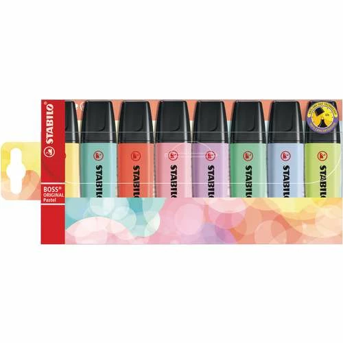 Stabilo Boss Original Pastel Highlighter Set 3 Stabilo Boss Original Pastel Highlighter Set