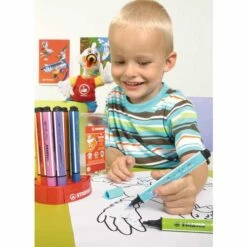 Stabilo Trio Scribbi 12 Marker Pen Set -GREATART Sales StabiloTrioScribbi12MarkerPenSet 4