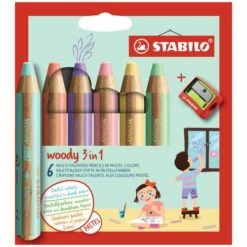 Stabilo Woody 3 In 1 Pastel Set