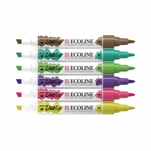 Talens Ecoline Duotip Marker Botanical Set 4 Talens Ecoline Duotip Marker Botanical Set - Image 2
