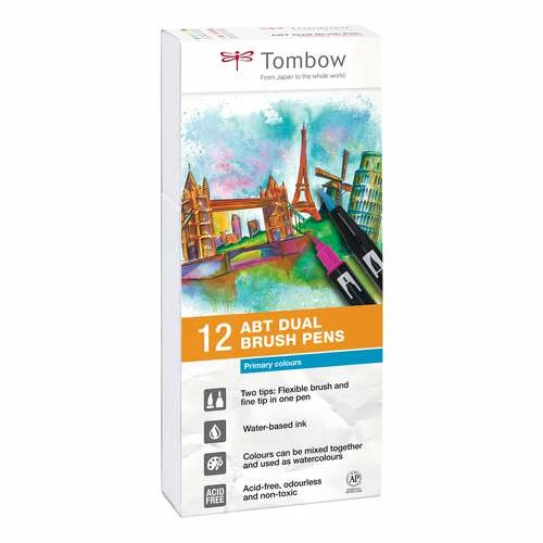 Tombow® Tombow ABT Dual 12 Brush Pen Sets 3 Tombow® Tombow ABT Dual 12 Brush Pen Sets