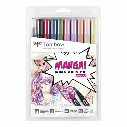 Tombow® Tombow ABT Dual Brush Pen Manga Sets 4 Tombow® Tombow ABT Dual Brush Pen Manga Sets - Image 2