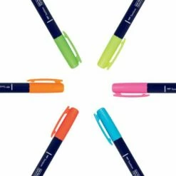 Tombow® Tombow Fudenosuke Colour Brush Pen Neon Set -GREATART Sales TombowFudenosukeColourBrushPenNeonSet 2