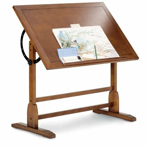 Vintage Studio Design Wooden Drawing Table 6 Vintage Studio Design Wooden Drawing Table - Image 4