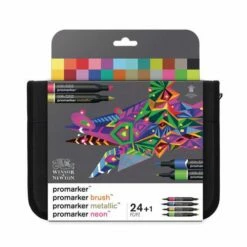 Winsor & Newton 24 Mixed Marker Set