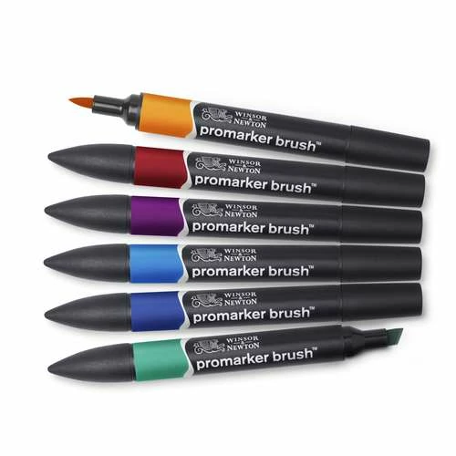 Winsor & Newton 6 BrushMarker Sets 5 Winsor & Newton 6 BrushMarker Sets - Image 3