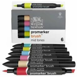 Winsor & Newton 6 BrushMarker Sets 12 Winsor & Newton 6 BrushMarker Sets -GREATART Sales Winsor26amp3BNewton6BrushMarkerSets 4