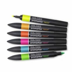 Winsor & Newton BrushMarker Fluorescent Set -GREATART Sales Winsor26amp3BNewtonBrushMarkerFluorescentSet 2