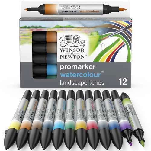 Winsor & Newton Watercolour Marker Themed Tones Sets 3 Winsor & Newton Watercolour Marker Themed Tones Sets